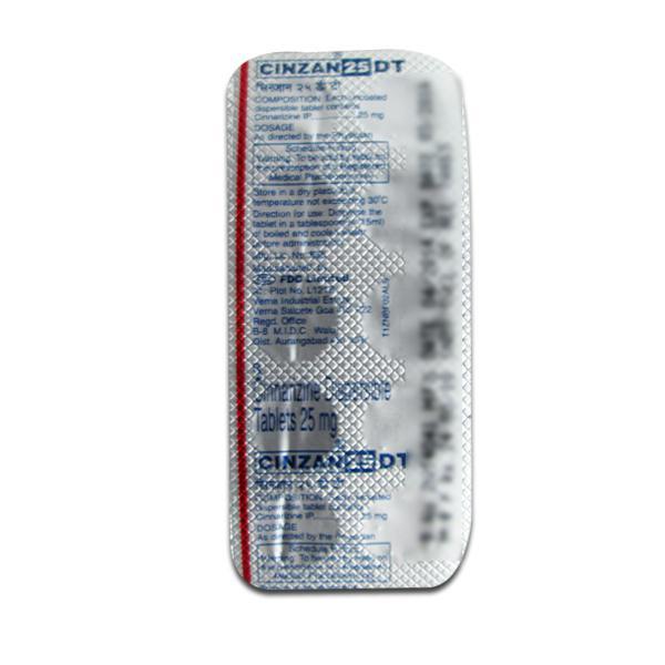 Cinzan DT 25 mg Tablet (10 Tab)