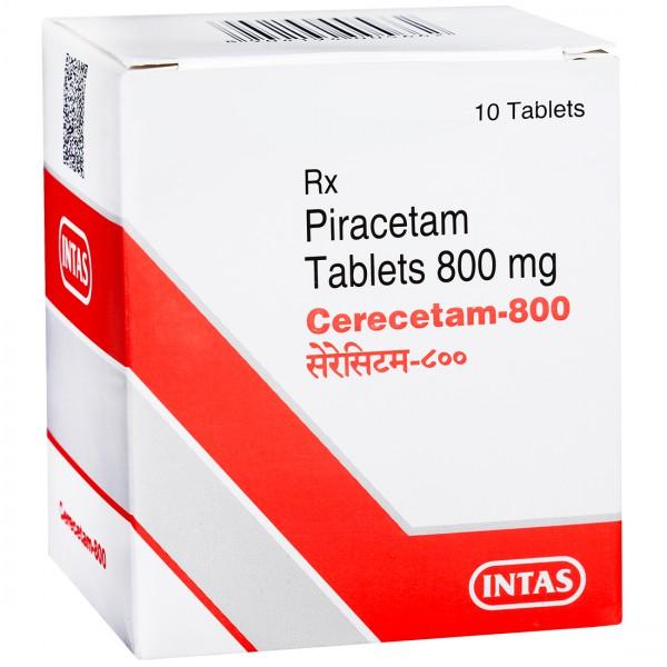 Cerecetam 800 mg Tablet (10 Tab)