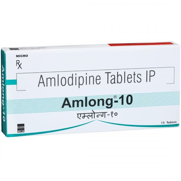 Amlong 10 mg Tablet (15 Tab)