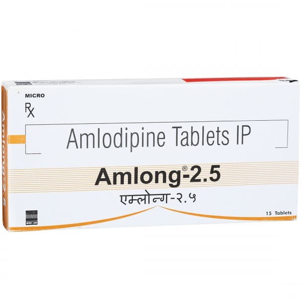 Amlong 2.5 mg Tablet (15 Tab)