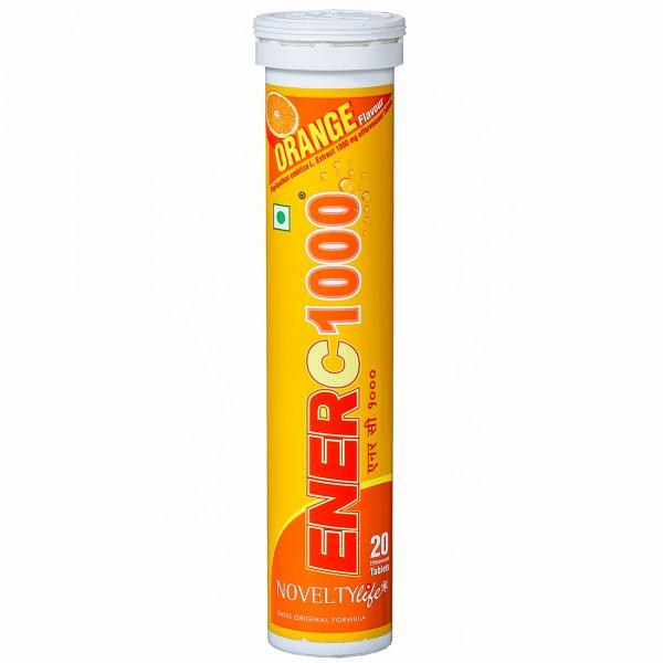 Enerc Orange Flavour 1000 mg 20 Tablets