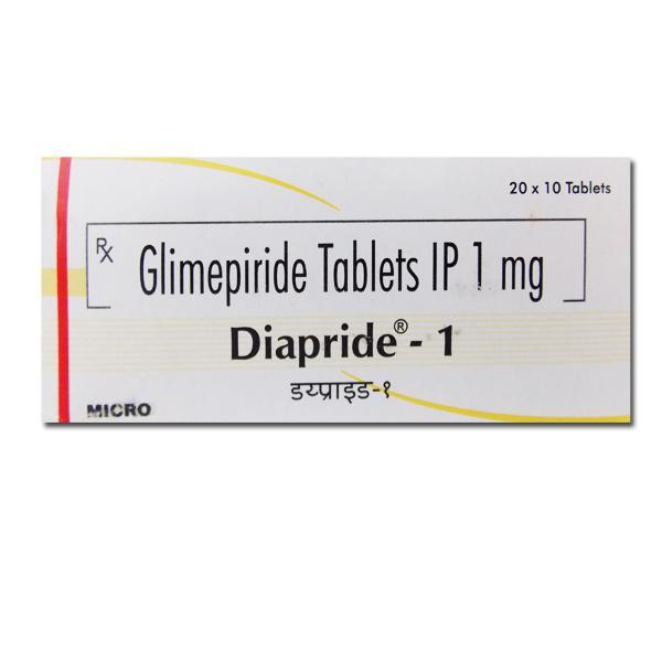 Diapride 1 mg Tablet (10 Tab)