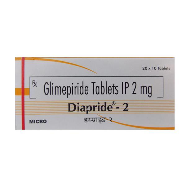 Diapride 2 mg Tablet (10 Tab)