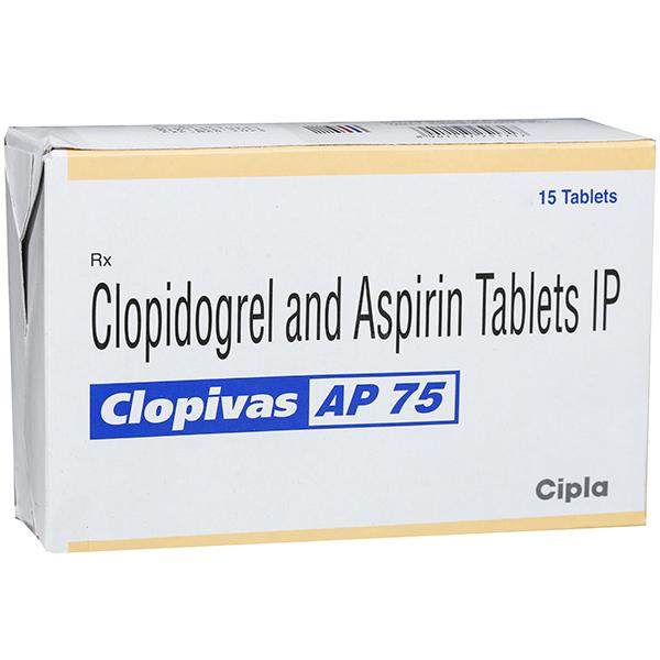 Clopivas AP 75 mg Tablet (15 Tab)
