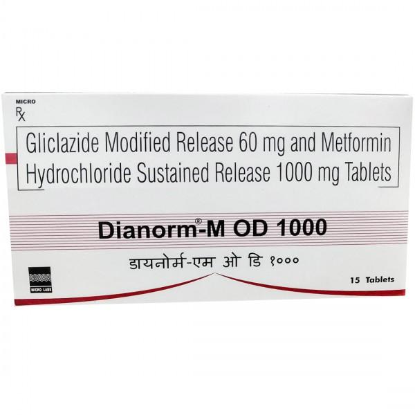 Dianorm M OD 1000 mg Tablet (15 Tab)