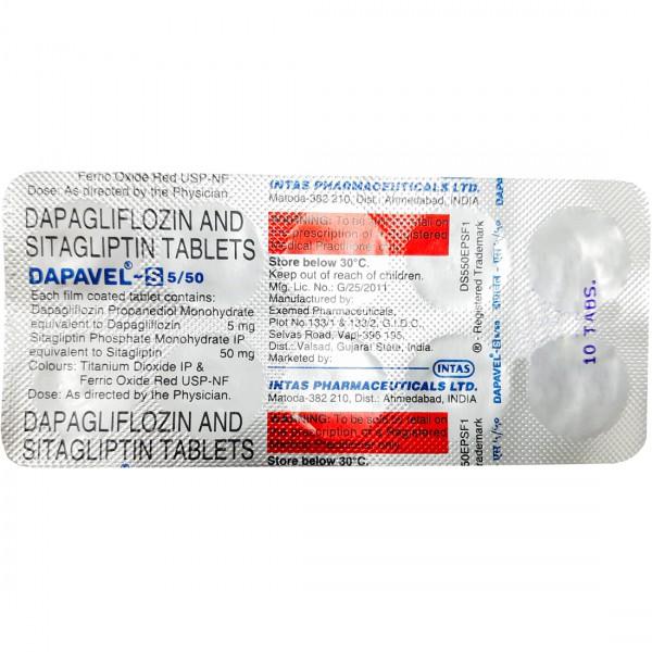 Dapavel S 5/50 mg Tablet (10 Tab)