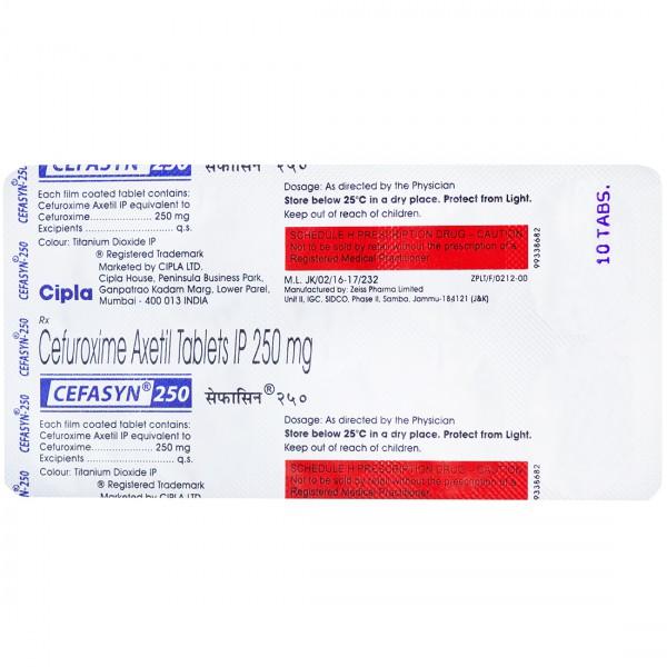 Cefasyn 250 mg Tablet (10 Tab)