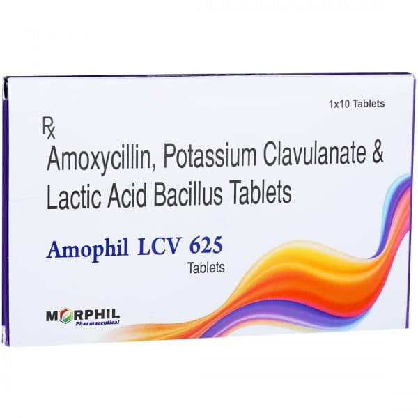 Amophil LCV 625 mg Tablet (10 Tab)