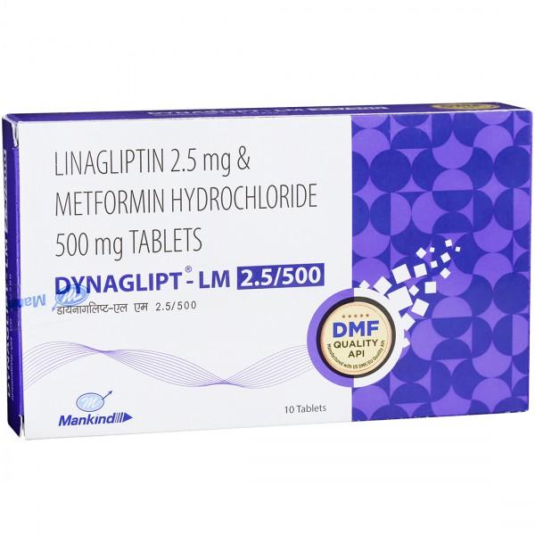 Dynaglipt LM 2.5/500 mg Tablet (10 Tab)