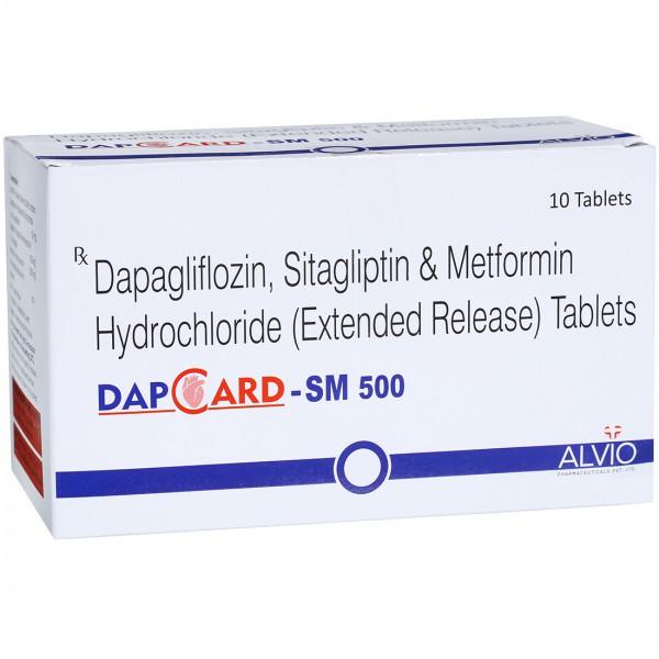 Dapcard SM 500 mg Tablet (10 Tab)