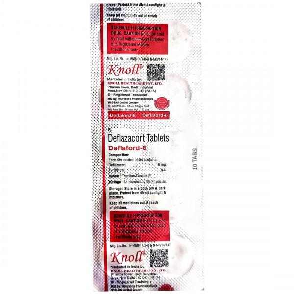 Deflaford 6 mg Tablet (10 Tab)