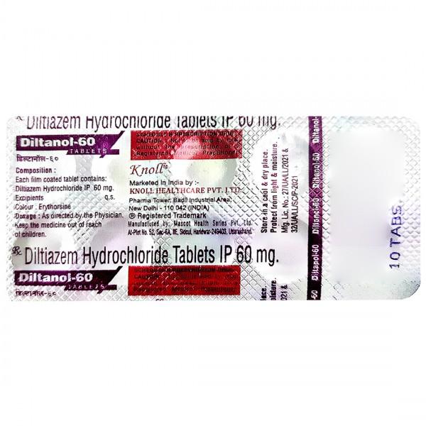 Diltanol 60 mg Tablet (10 Tab)