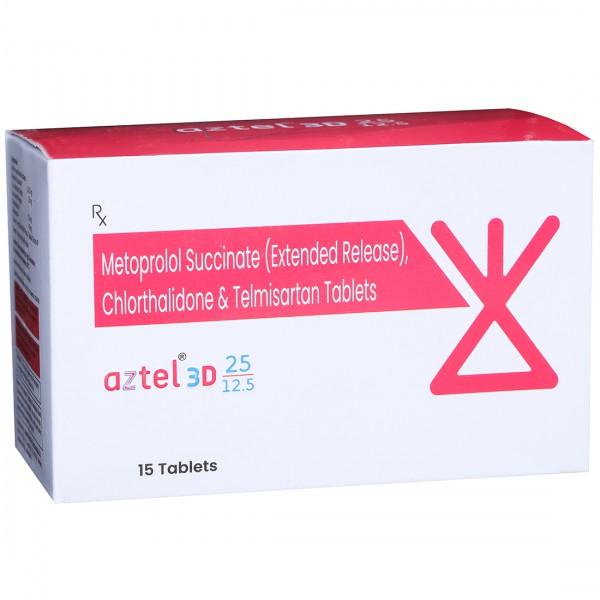 Aztel 3D 25/12.5 mg Tablet (15 Tab)