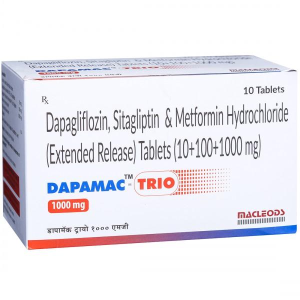 Dapamac Trio 1000 mg Tablet (10 Tab)