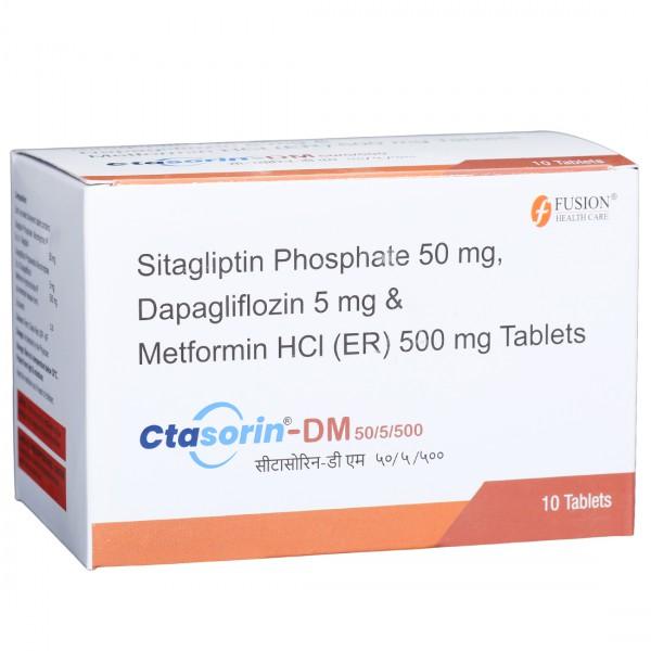 Ctasorin DM 50/5/500 mg Tablet (10 Tab)