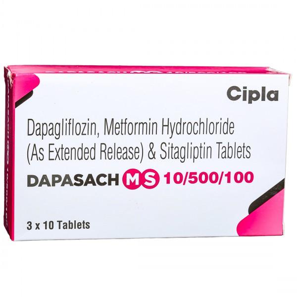 Dapasach MS 10/500/100 Tablet (10 Tab)