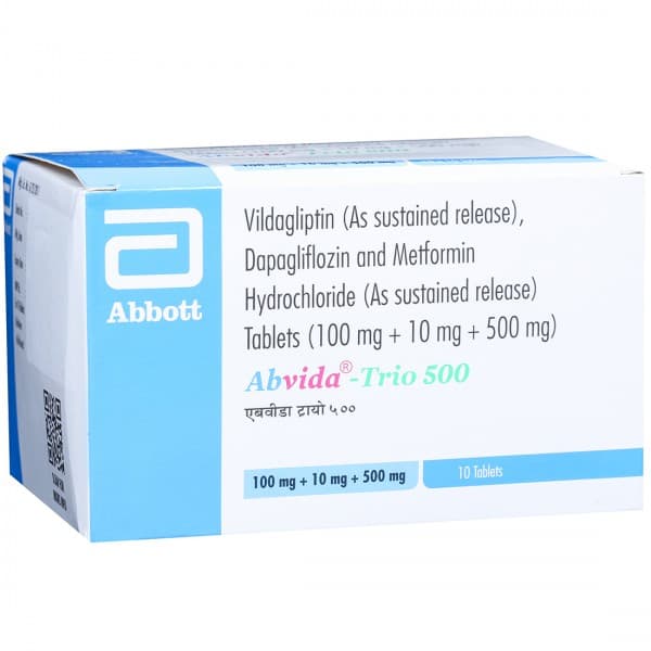 Abvida Trio 500 Tablet (10 Tab)