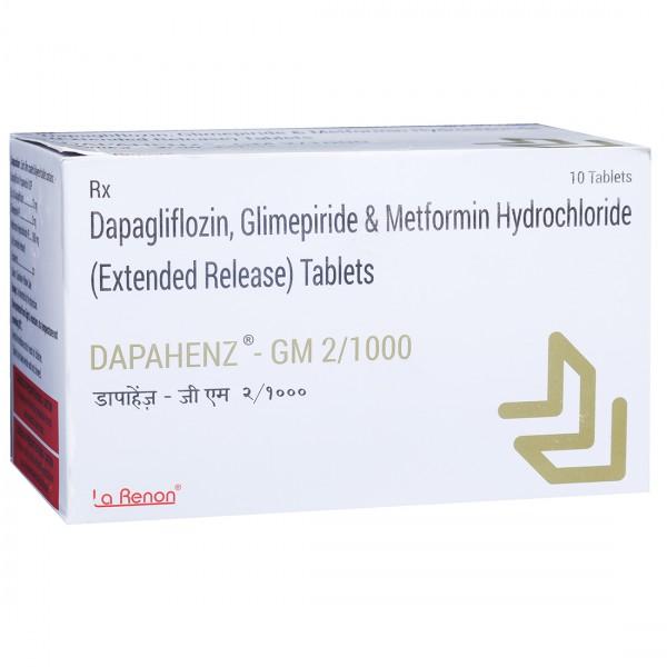 Dapahenz GM 2/1000 mg Tablet (10 Tab)