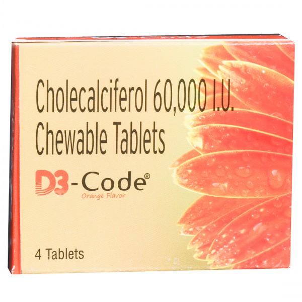D3 Code Orange Flavor 4 Tablets