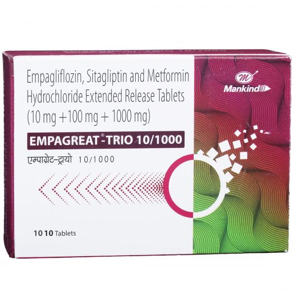 Empagreat Trio 10/1000 Tablet (10 Tab)