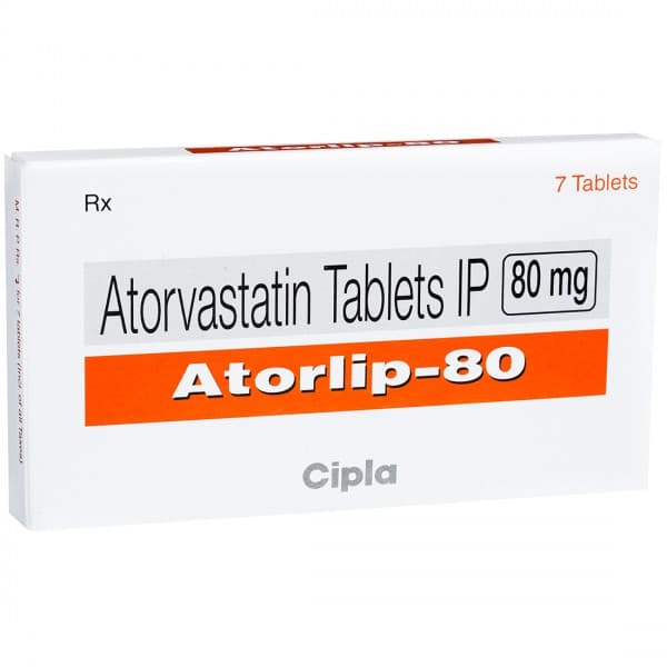 Atorlip 80 mg Tablet (7 Tab)
