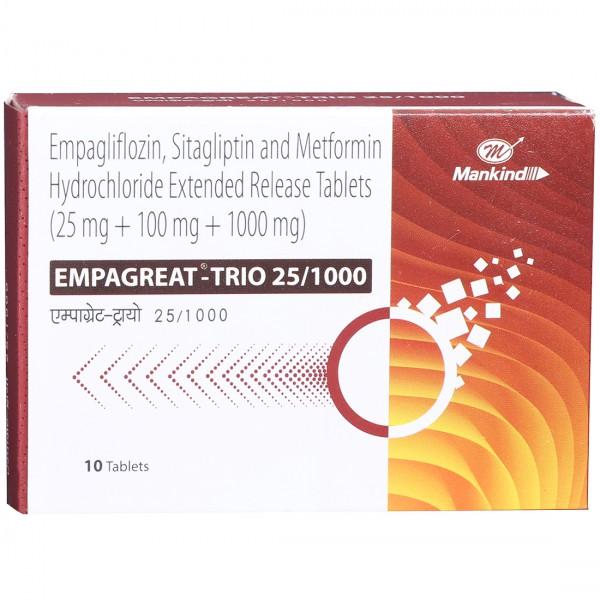 Empagreat Trio 25/1000 Tablet (10 Tab)