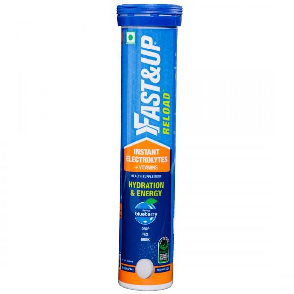 Fast & Up Reload Hydration & Energy Blueberry Flavour 20 Effervescent Tablets