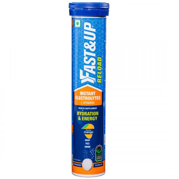 Fast & Up Reload Hydration & Energy Mango Flavour 20 Effervescent Tablets