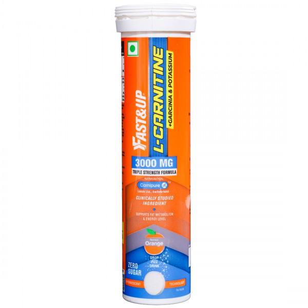 Fast & Up L Carnitine 3000 mg Orange Flavour 10 Effervescent Tablets