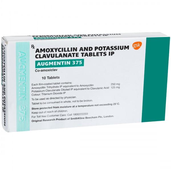Augmentin 375 mg Tablet (10 Tab)