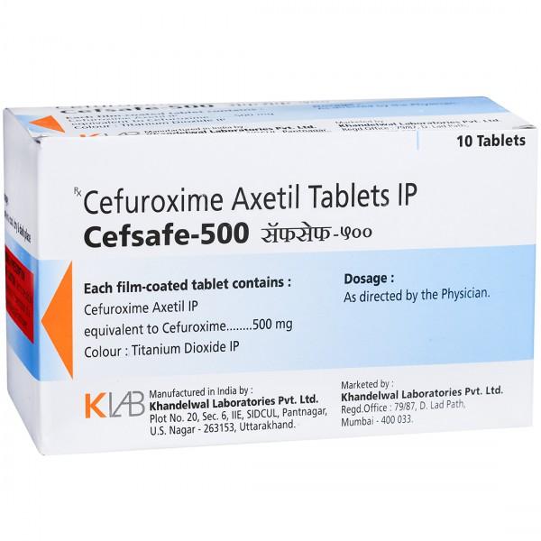 Cefsafe 500 mg Tablet (10 Tab)