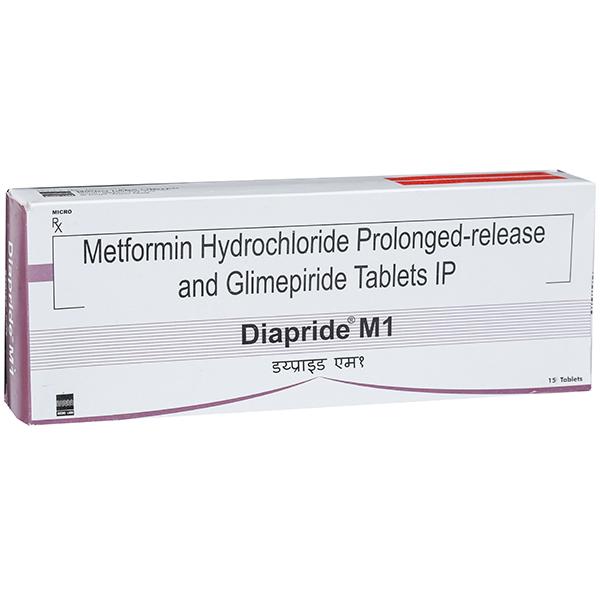 Diapride M 1 mg Tablet (15 Tab)