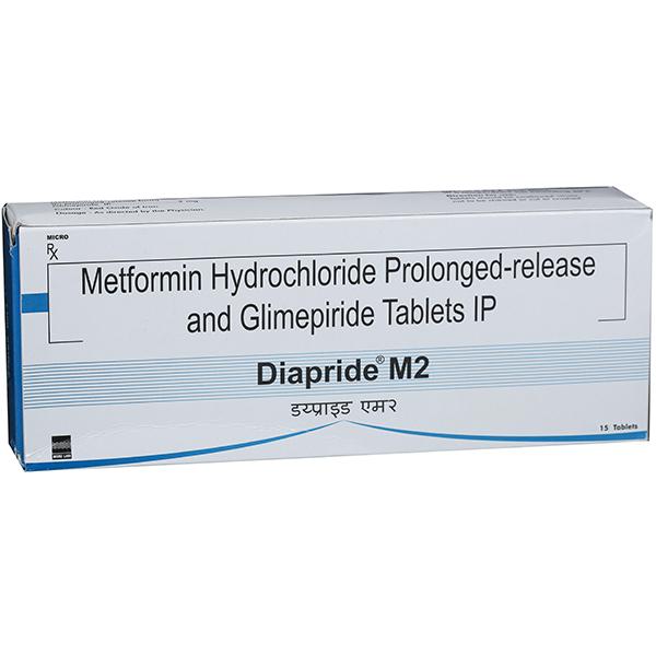 Diapride M 2 mg Tablet (15 Tab)