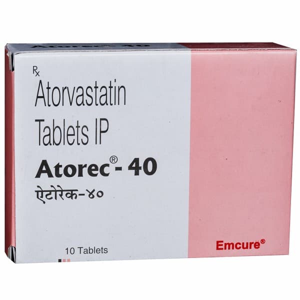 Atorec 40 mg Tablet (10 Tab)