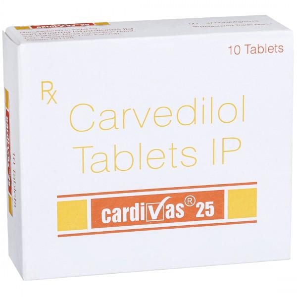 Cardivas 25 mg Tablet (10 Tab)
