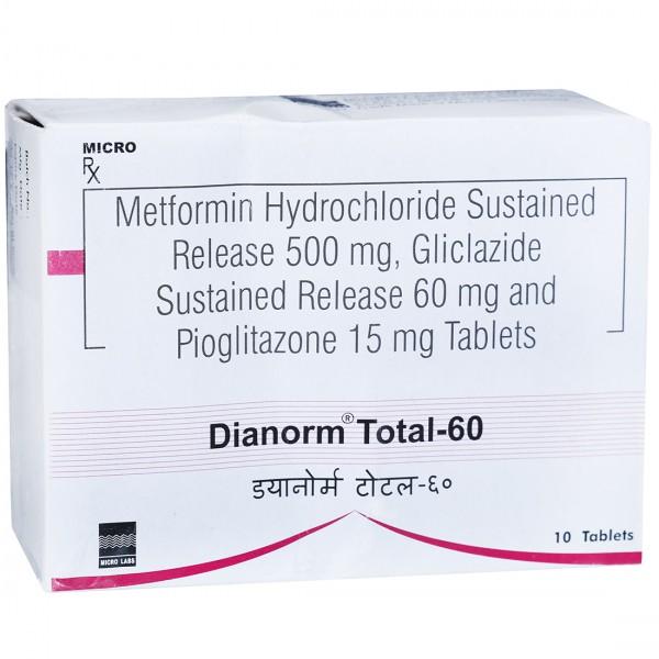 Dianorm Total 60 mg Tablet (10 Tab)