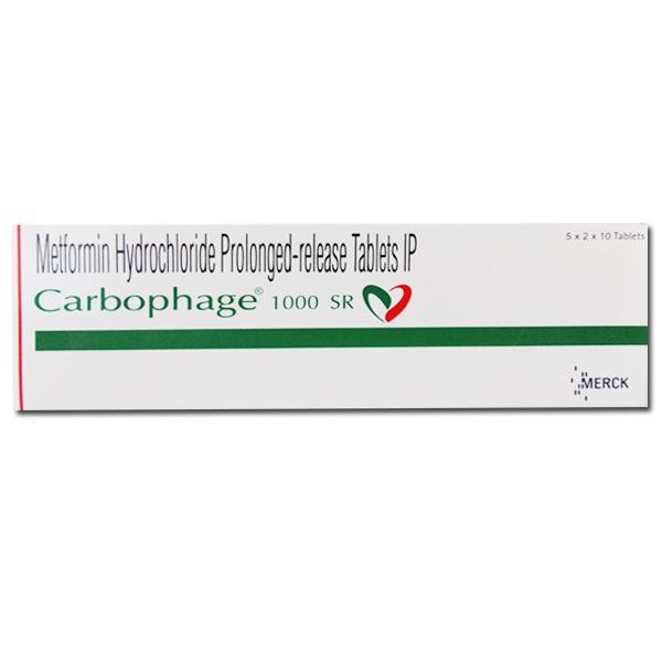 Carbophage SR 1000 mg Tablet (10 Tab)
