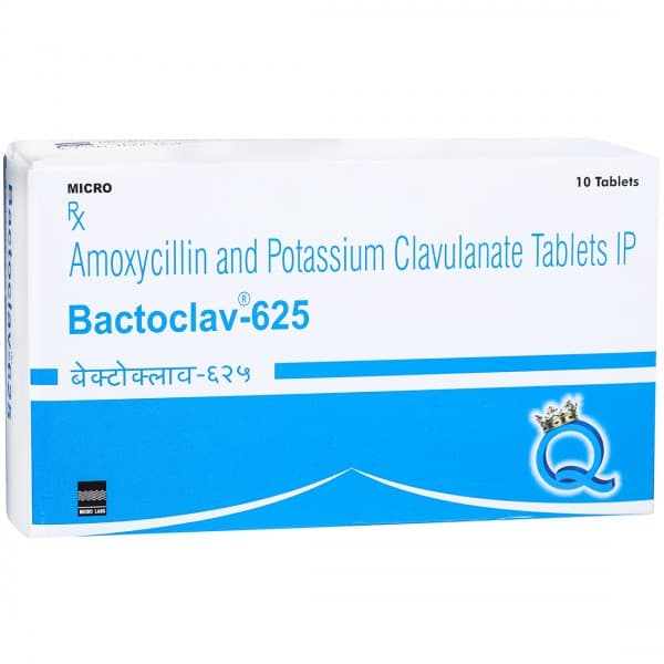 Bactoclav 625 mg Tablet (10 Tab)