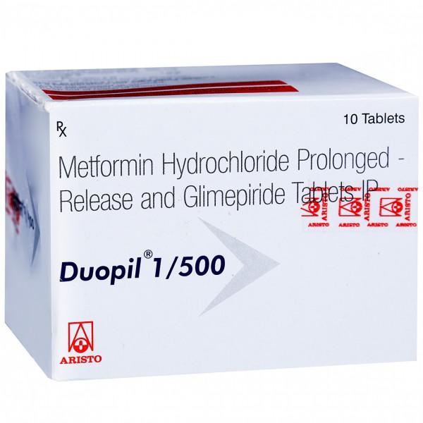 Duopil 1/500 mg Tablet (10 Tab)