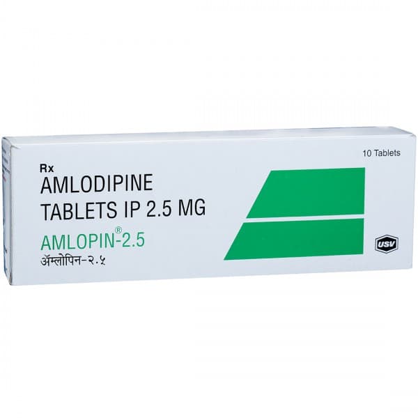 Amlopin 2.5 mg Tablet (10 Tab)