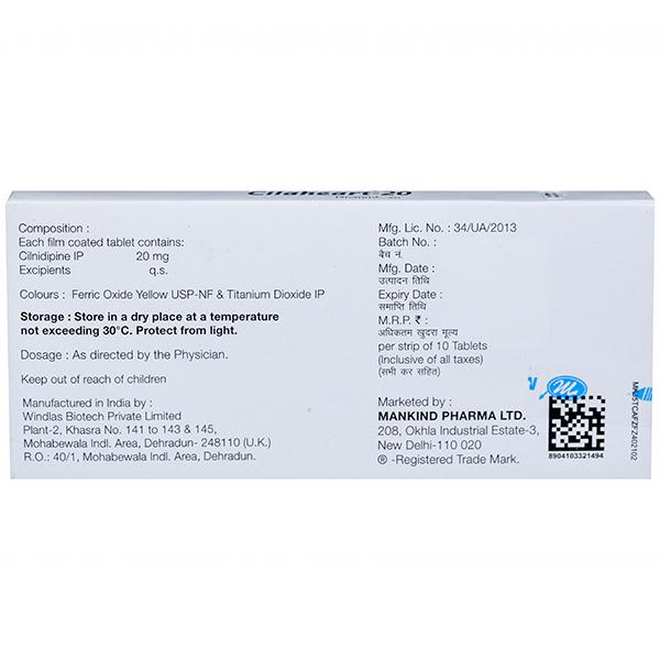 Cilaheart 20 mg Tablet (10 Tab)