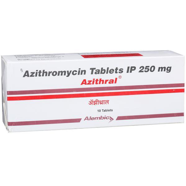 Azithral 250 mg Tablet (10 Tab)