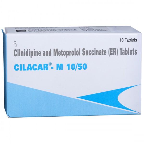 Cilacar M 10/50 mg Tablet (10 Tab)