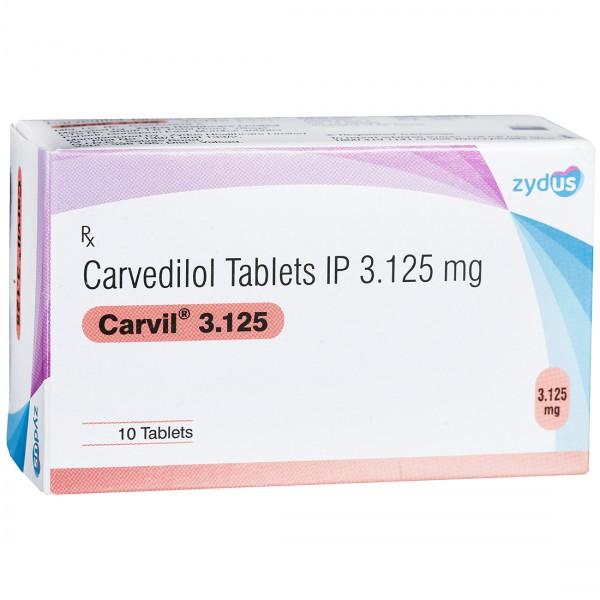 Carvil 3.125 mg Tablet (10 Tab)