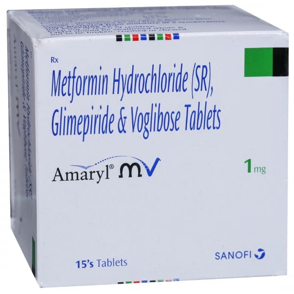Amaryl MV 1 mg Tablet (15 Tab)