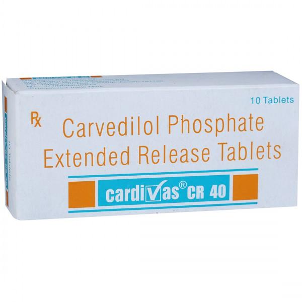 Cardivas CR 40 mg Tablet (10 Tab)