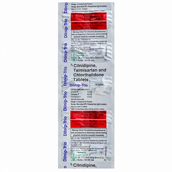 Dilnip Trio Tablet (10 Tab)