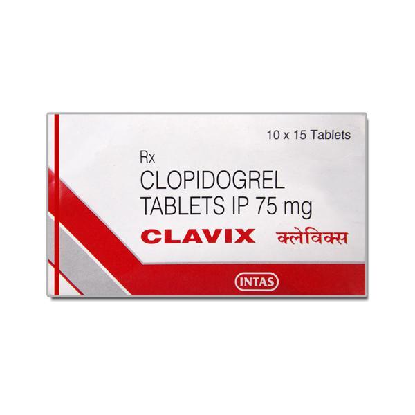 Clavix 75 mg Tablet (15 Tab)