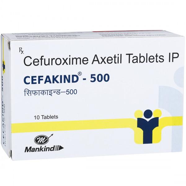 Cefakind 500 mg Tablet (10 Tab)