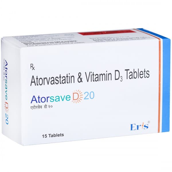 Atorsave D 20 mg Tablet (15 Tab)